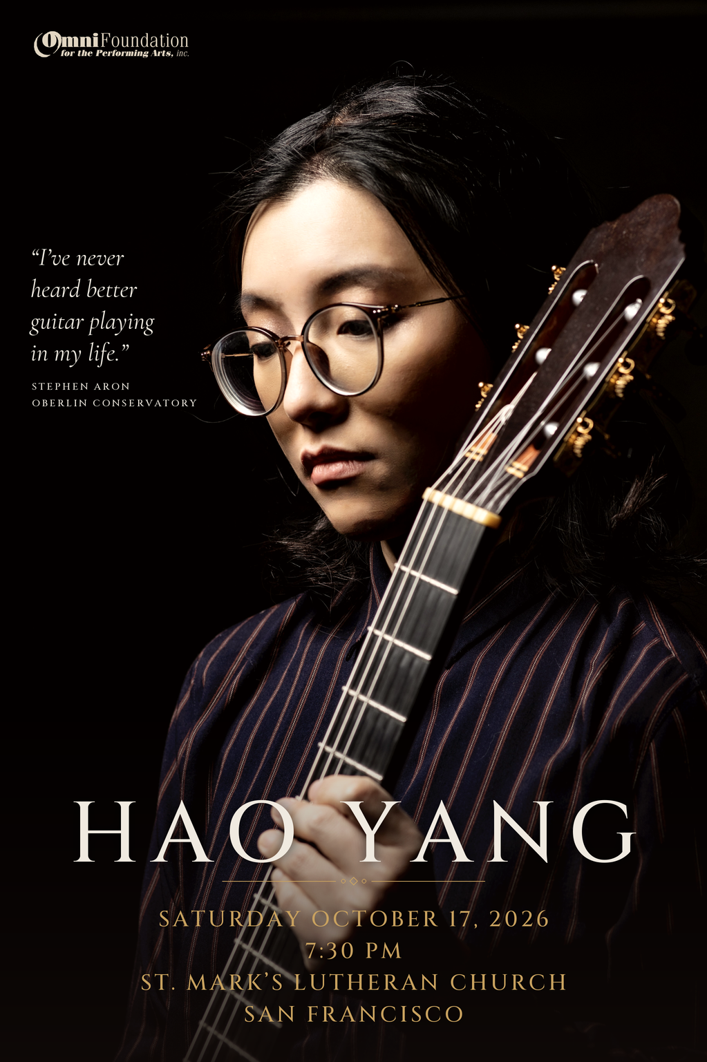 Hao Yang concert poster for October 17, 2026